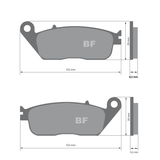 Pastillas de freno BPE58 / BP058 / BPS58 (Delantera)